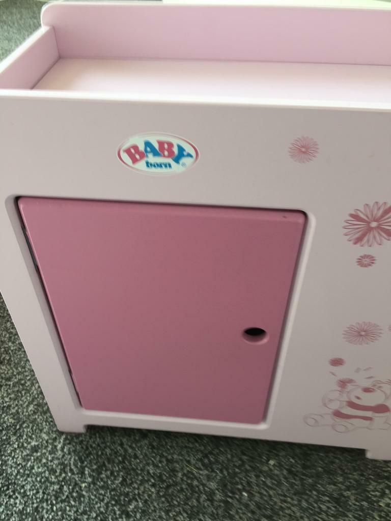 baby born wardrobe and changing table